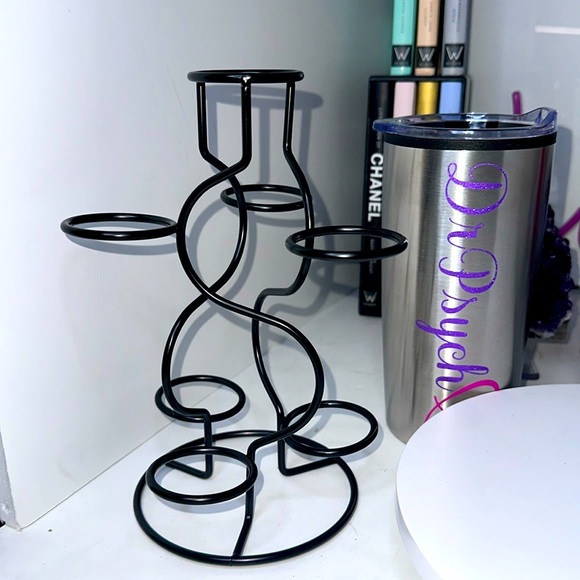 Other - Black Multi-Sphere Tower Holder Crystals Rocks Precious Gem Spheres Price for 1